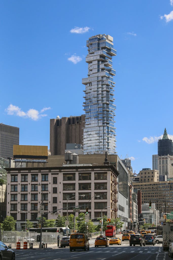 Spectacular view of Manhattan skyline featuring modern skyscrapers and vibrant city life.